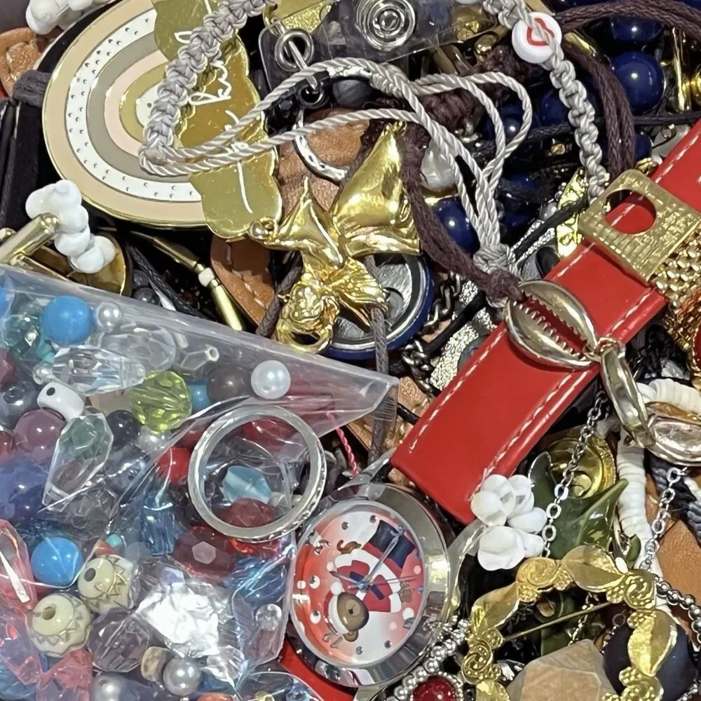 VTG - Now Repurpose Broken Jewelry Beads Harvest Craft Supply Parts 1#11.5oz